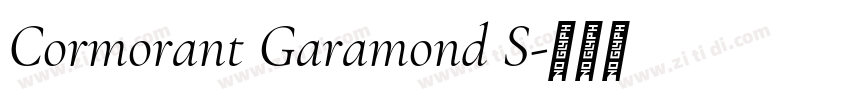 Cormorant Garamond S字体转换